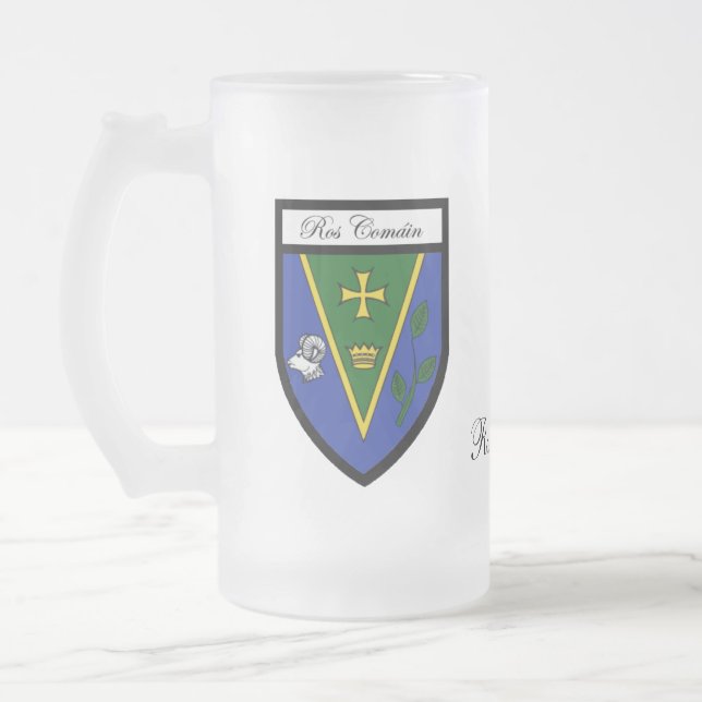 County Roscommon Map & Crest Mugs (Left)