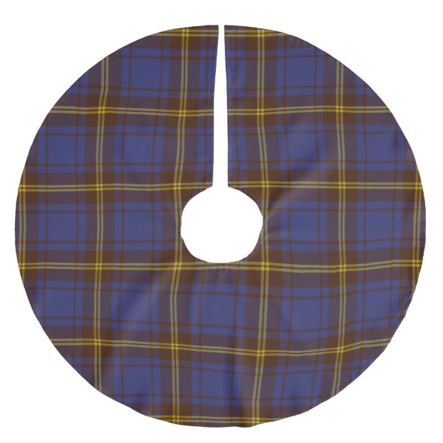 County Sligo Irish Tartan Brushed Polyester Tree Skirt (Front)