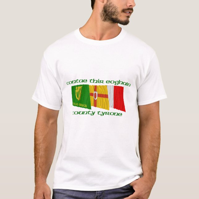 County Tyrone Flags T-Shirt (Front)