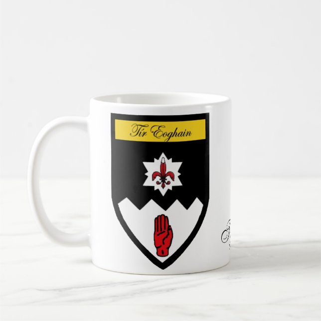 County Tyrone Map & Crest Mugs (Left)