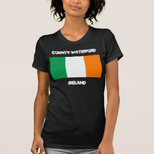 County Waterford, Ireland with Irish flag T-Shirt