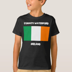 County Waterford, Ireland with Irish flag T-Shirt