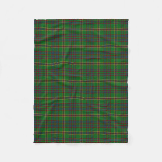 County Westmeath Irish Tartan Fleece Blanket (Front)