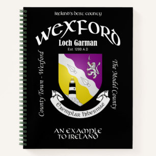 County Wexford Ireland Crested Notebook