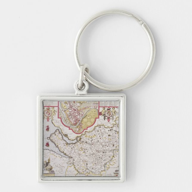 Countye Palatine of Chester, engraved by Key Ring (Front)