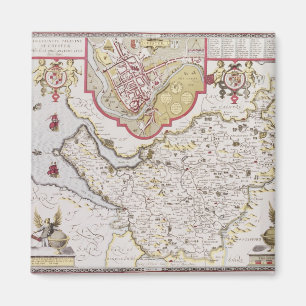 Countye Palatine of Chester, engraved by Magnet