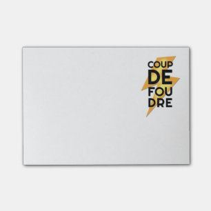 Coup de Foudre - Lightning Strike French Post-it Notes