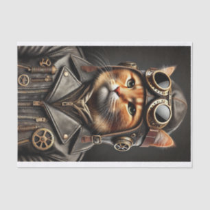 coupage tissue paper, steampunk tissue paper