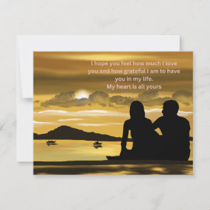 Coupal love day gift flat holiday card