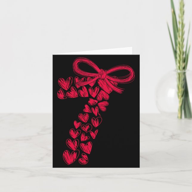 Couple 7 67 - Cute Six Seven Hearts Matching 67 Va Card (Front)