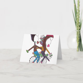 couple adventure in Taipei on note card