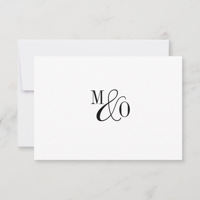 Couple Ampersand Monogram Card (Front)