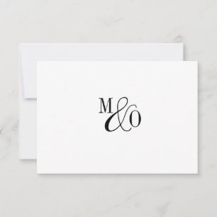 Couple Ampersand Monogram Card