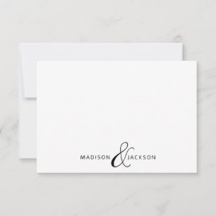 Couple Ampersand Monogram Card