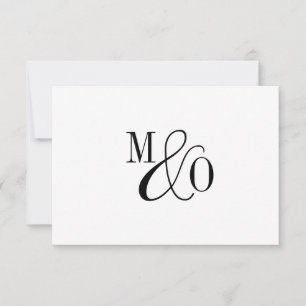 Couple Ampersand Monogram Card