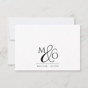 Couple Ampersand Monogram Card