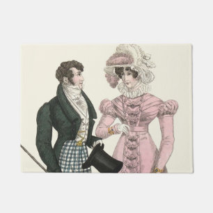 Couple Antique Wedding 1823 Man Woman Fashion Doormat
