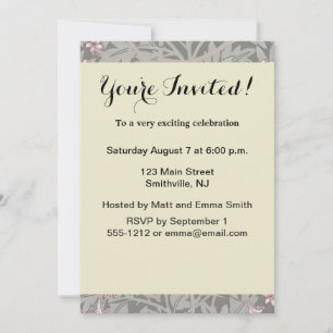 Couple Antique Wedding 1823 Man Woman Fashion Invitation