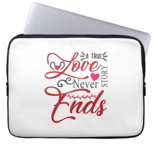 Couple Art A True Love Story Never End Laptop Sleeve