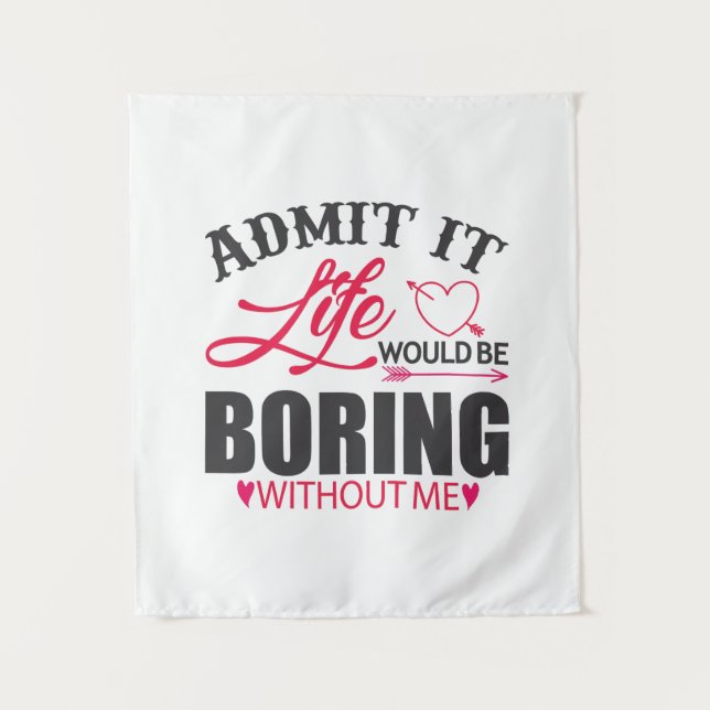 Couple Art Admit It Life Tapestry (Front)