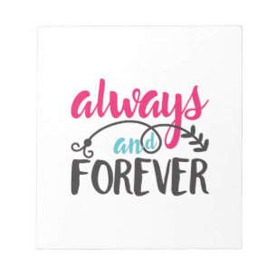 Couple Art Always And Forever Notepad