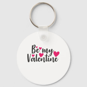 Couple Art Be My Valentine Key Ring