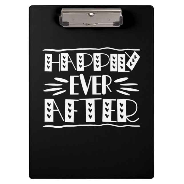 Couple Art Happily Ever After Clipboard (Front)