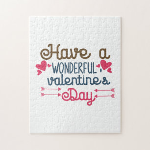 Couple Art Have A Wonderful Valentine's Day Jigsaw Puzzle