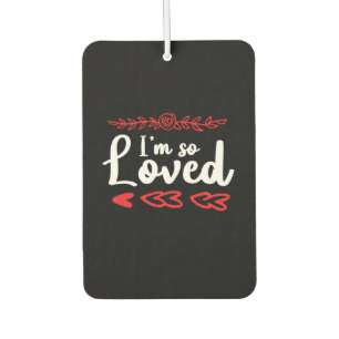 Couple Art I Am So Loved Car Air Freshener