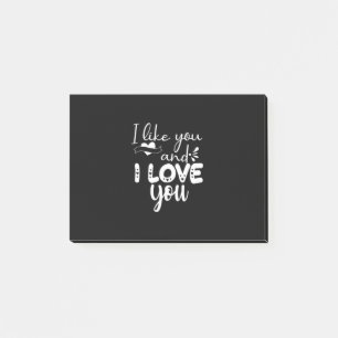 Couple Art I Like You And I Love You Post-it Notes