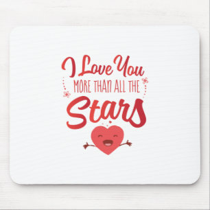 Couple Art I Love You More Than All The Stars Mouse Mat