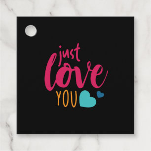 Couple Art Just Love You Favour Tags