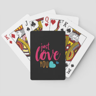 Couple Art Just Love You Playing Cards