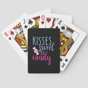 Couple Art Kisses Sweet As Candy Playing Cards