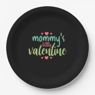 Couple Art Mummy's Little Valentine Paper Plate