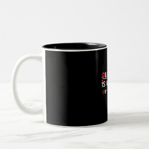 Couple Art Our Love Is Written In The Stars Two-Tone Coffee Mug