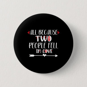 Couple Art Two People Feel In Love 6 Cm Round Badge