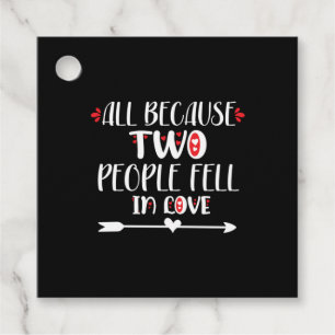 Couple Art Two People Feel In Love Favour Tags