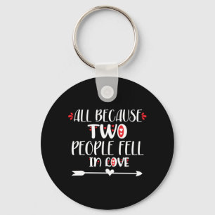 Couple Art Two People Feel In Love Key Ring