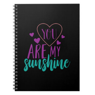 Couple Art You Are My Sunshine Notebook