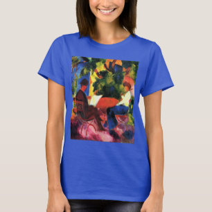 Couple At The Garden Table by August Macke T-Shirt