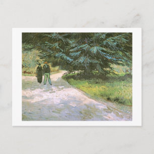 Couple & Blue Fir Tree Van Gogh Fine Art Postcard