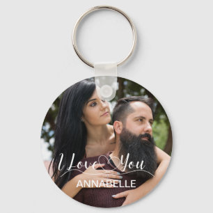 Couple Care & Love Romantic Photo Key Ring