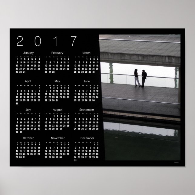 COUPLE City of Sciences Paris Calendar Poster 2017 (Front)
