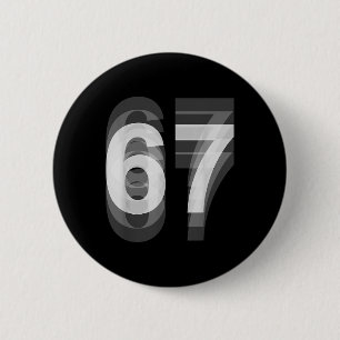Couple Costume 67 Six Seven Meme Funny _1  6 Cm Round Badge