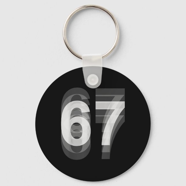 Couple Costume 67 Six Seven Meme Funny _1  Key Ring (Front)