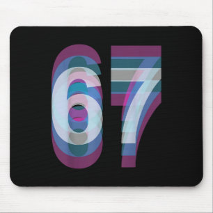 Couple Costume 67 Six Seven Meme Funny Mouse Mat