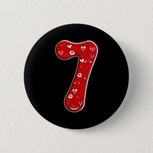 Couple Costume Duo 67 Meme Six Seven Number 7 Vale 6 Cm Round Badge