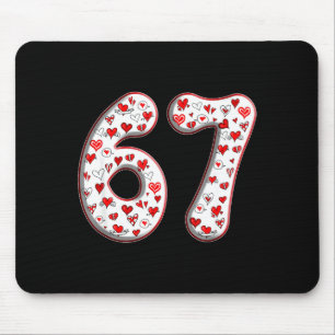 Couple Costume Duo 67 Meme Six Seven Valentines Da Mouse Mat