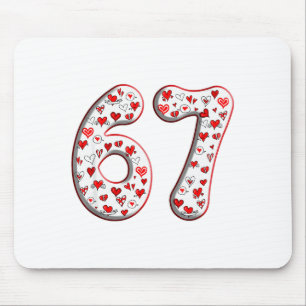Couple Costume Duo 67 Meme Six Seven Valentines Da Mouse Mat